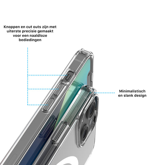 iDenn® hoesje voor iPhone 12 (Mini - Pro - Pro Max) MagSafe Transparant