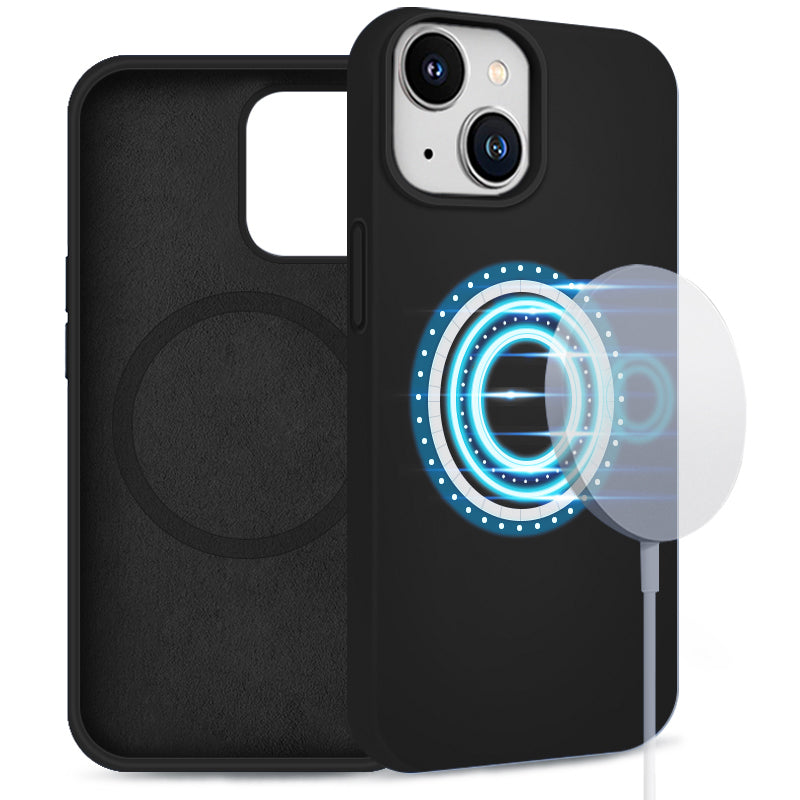 iPhone Silicone Magsafe Hoesje Zwart