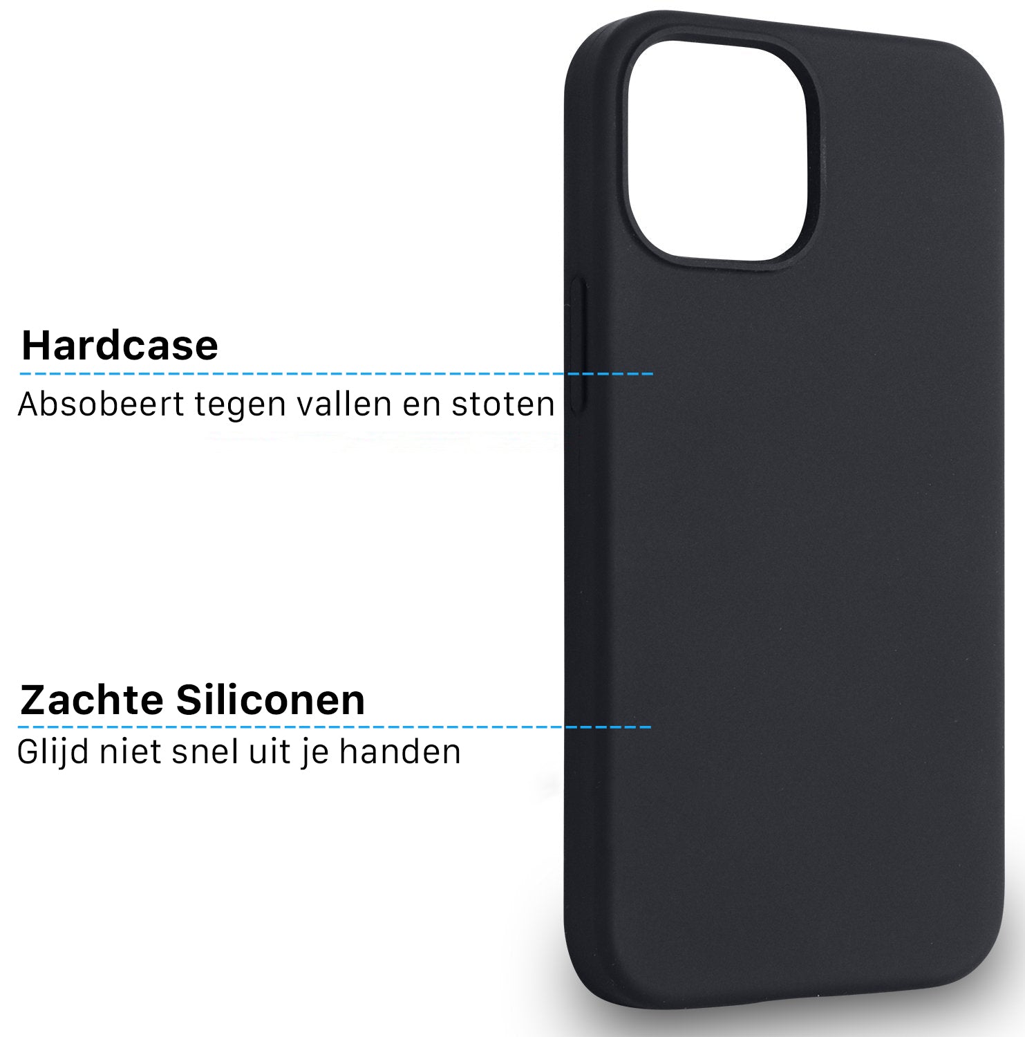iPhone Silicone Magsafe Hoesje Zwart