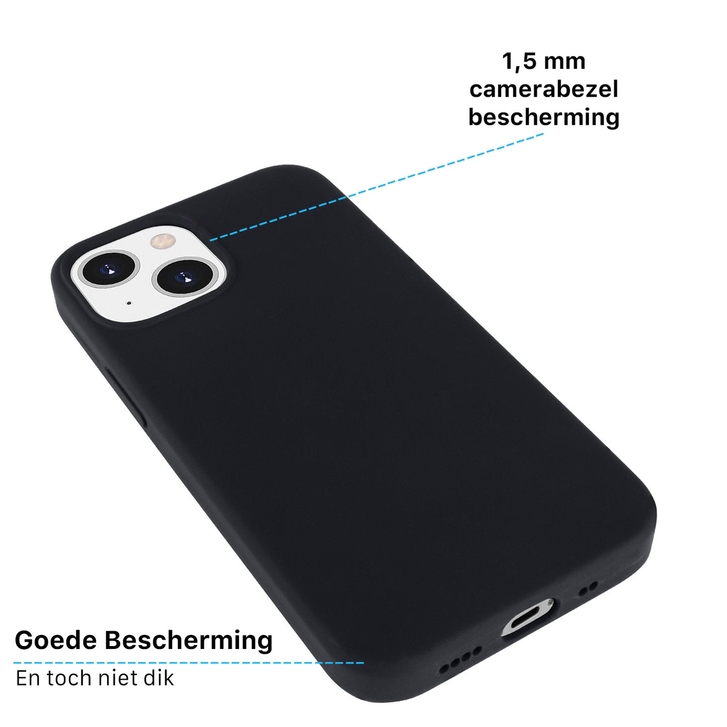 iPhone Silicone Magsafe Hoesje Zwart
