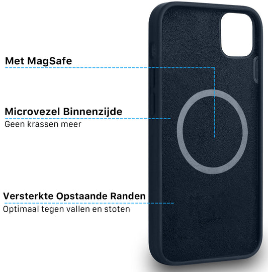 iPhone Silicone Magsafe Hoesje Blauw