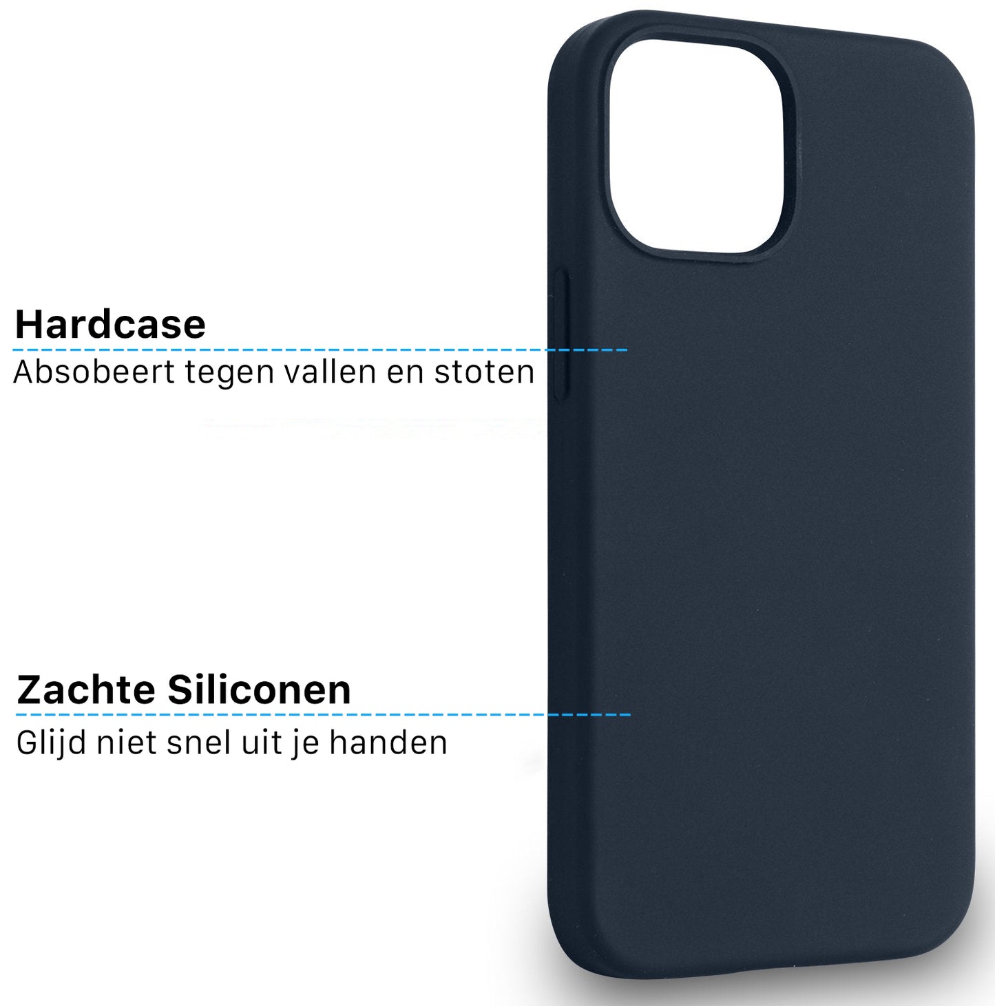 iPhone Silicone Magsafe Hoesje Blauw