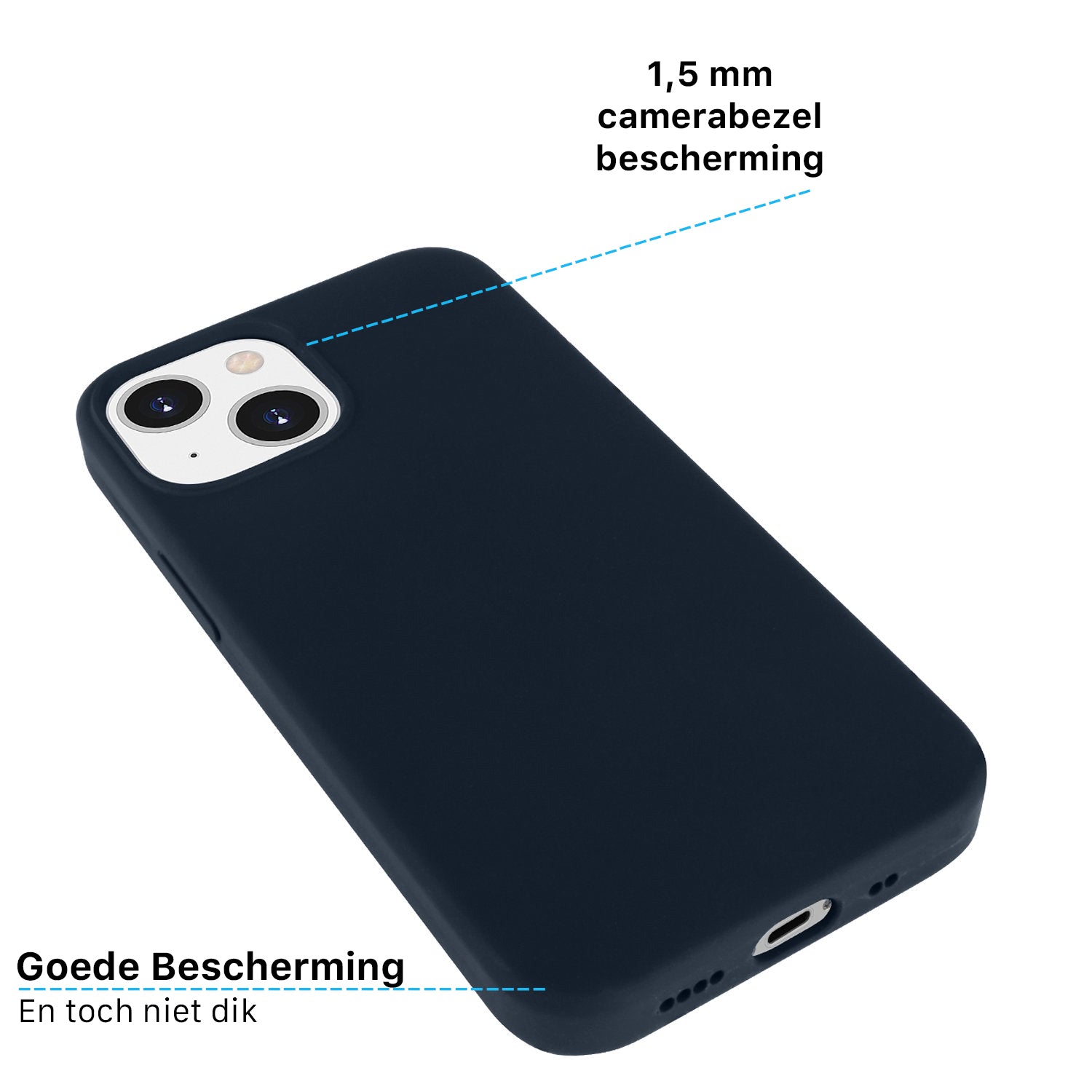 iPhone Silicone Magsafe Hoesje Blauw