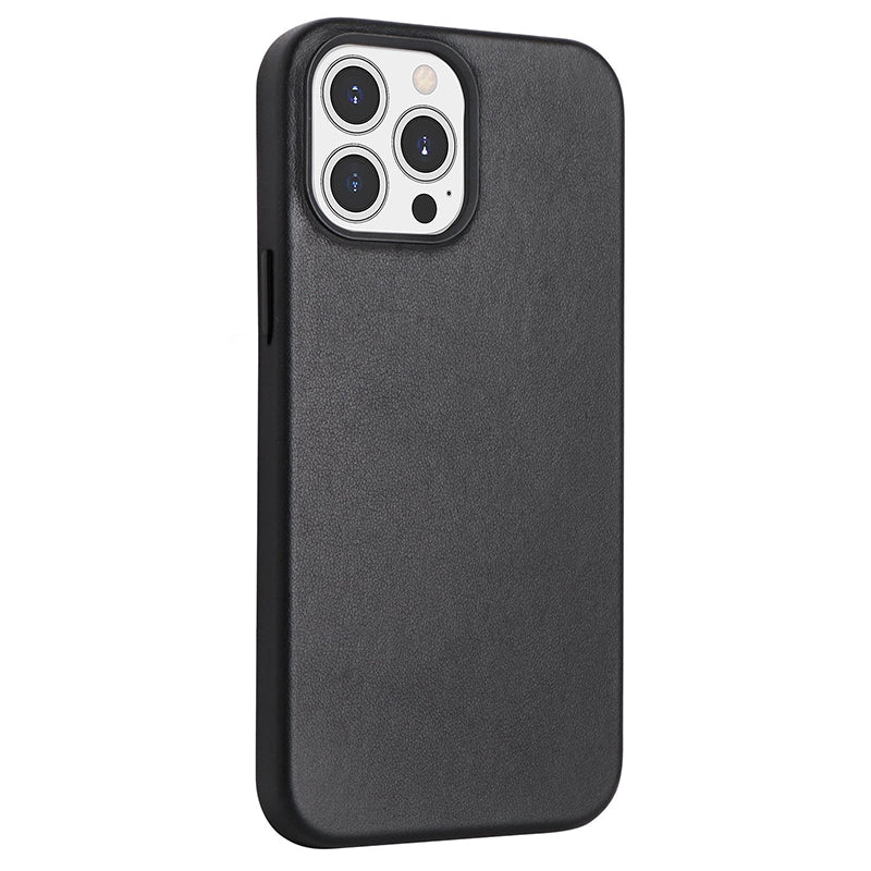 iPhone Leren Lederen Hoesje Zwart