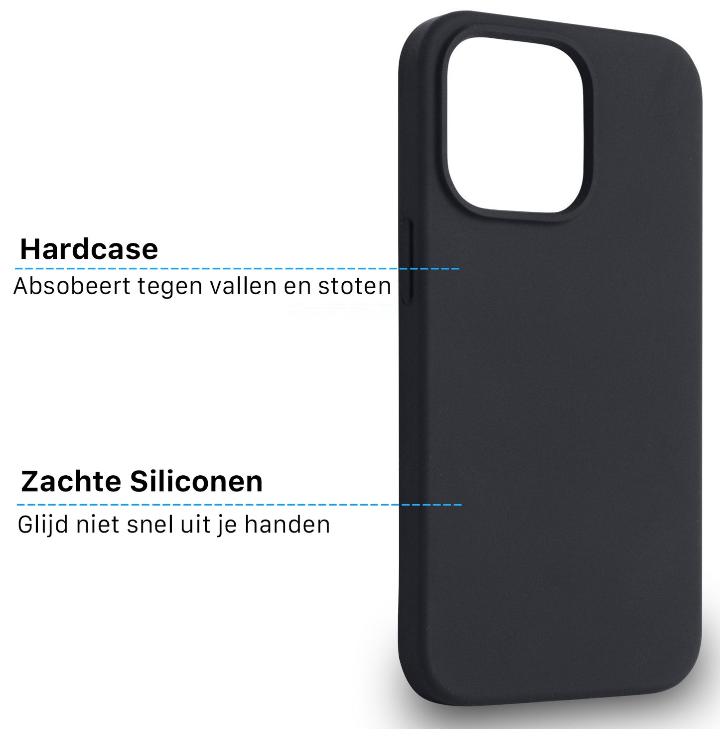iPhone Silicone Magsafe Hoesje Zwart