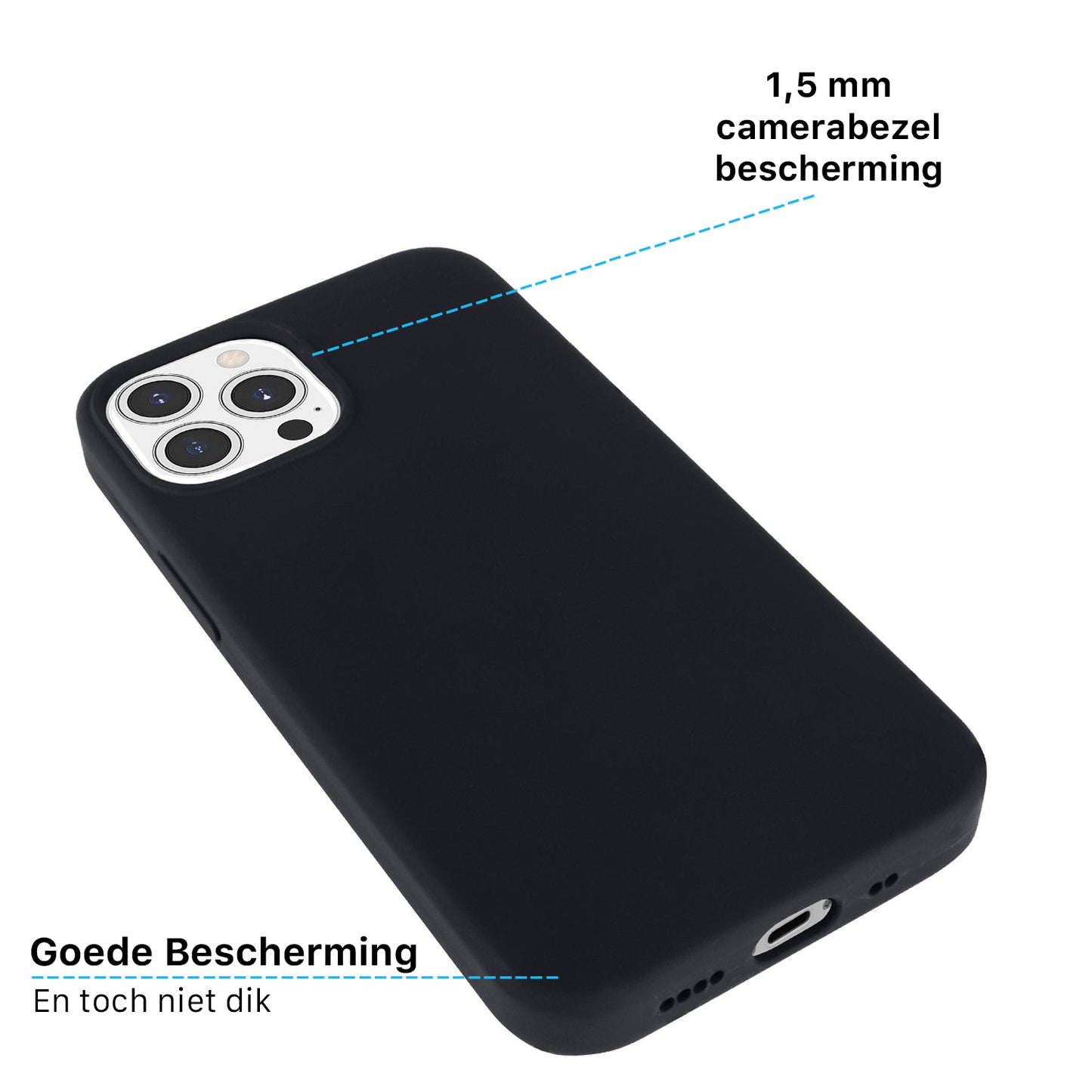 iPhone Silicone Magsafe Hoesje Zwart