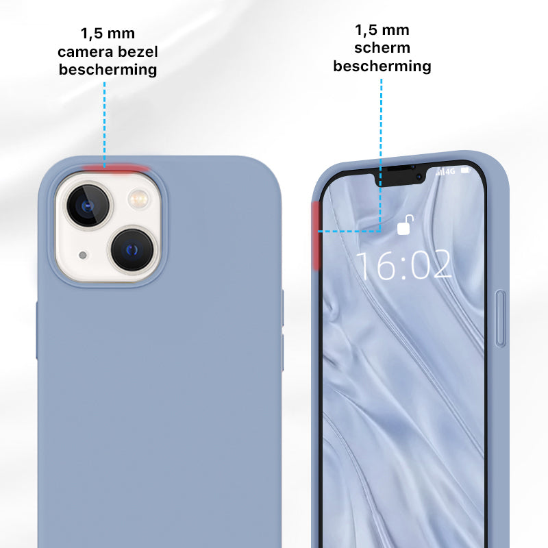 iPhone Silicone Hoesje Licht Blauw