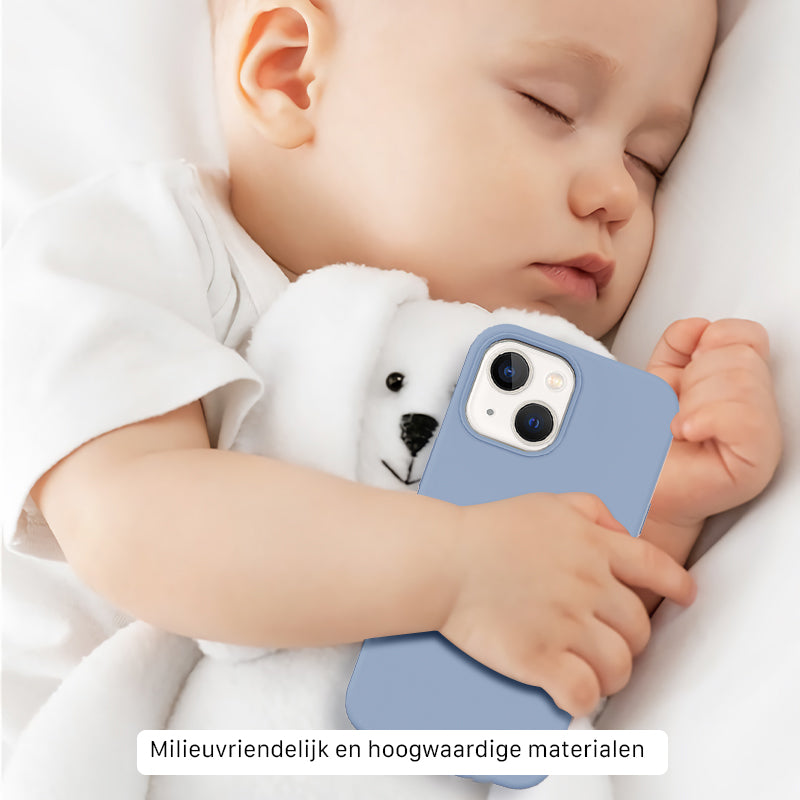 iPhone Silicone Hoesje Licht Blauw