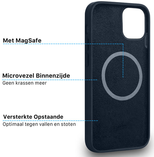 iPhone Silicone Magsafe Hoesje Blauw