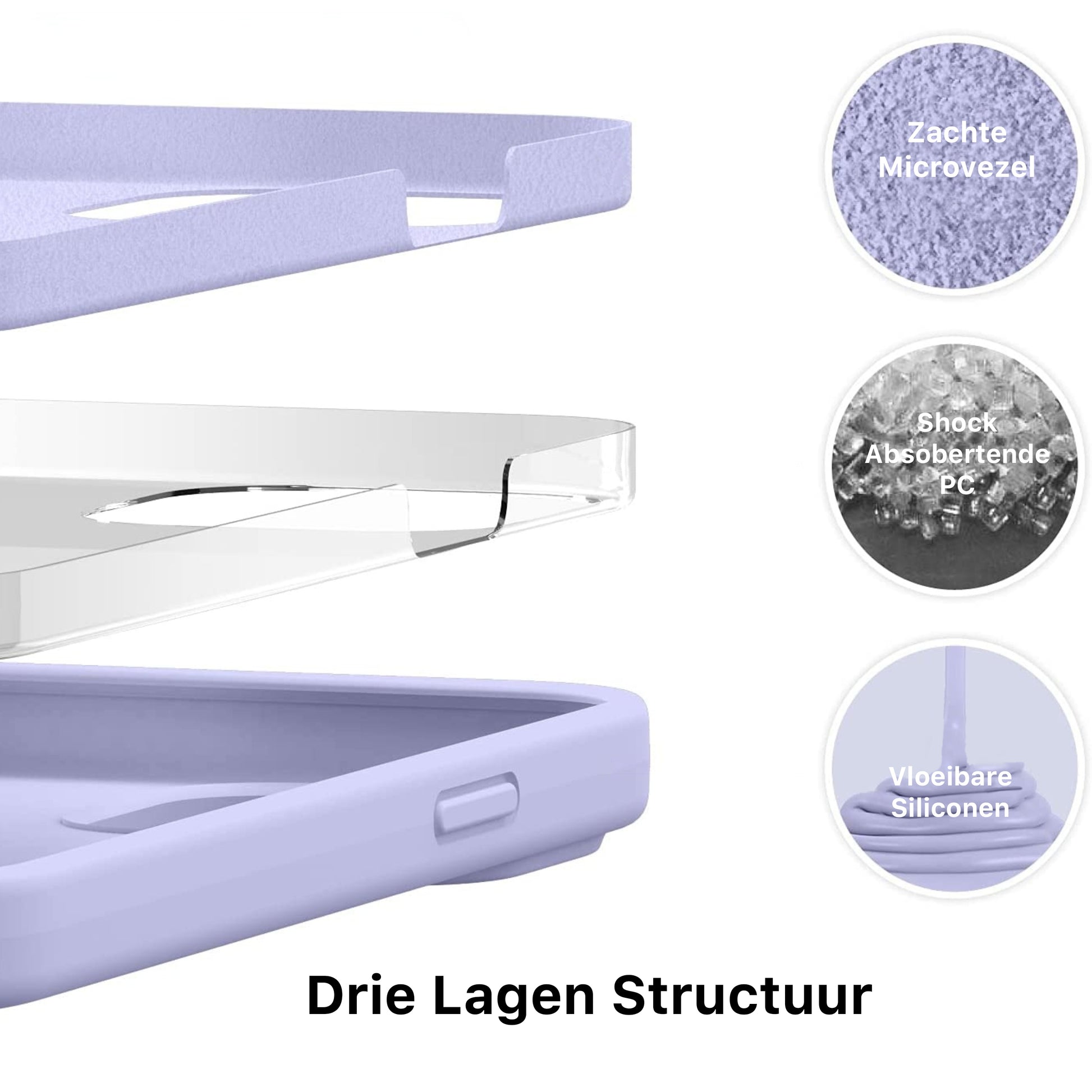 iPhone Silicone Hoesje Paars