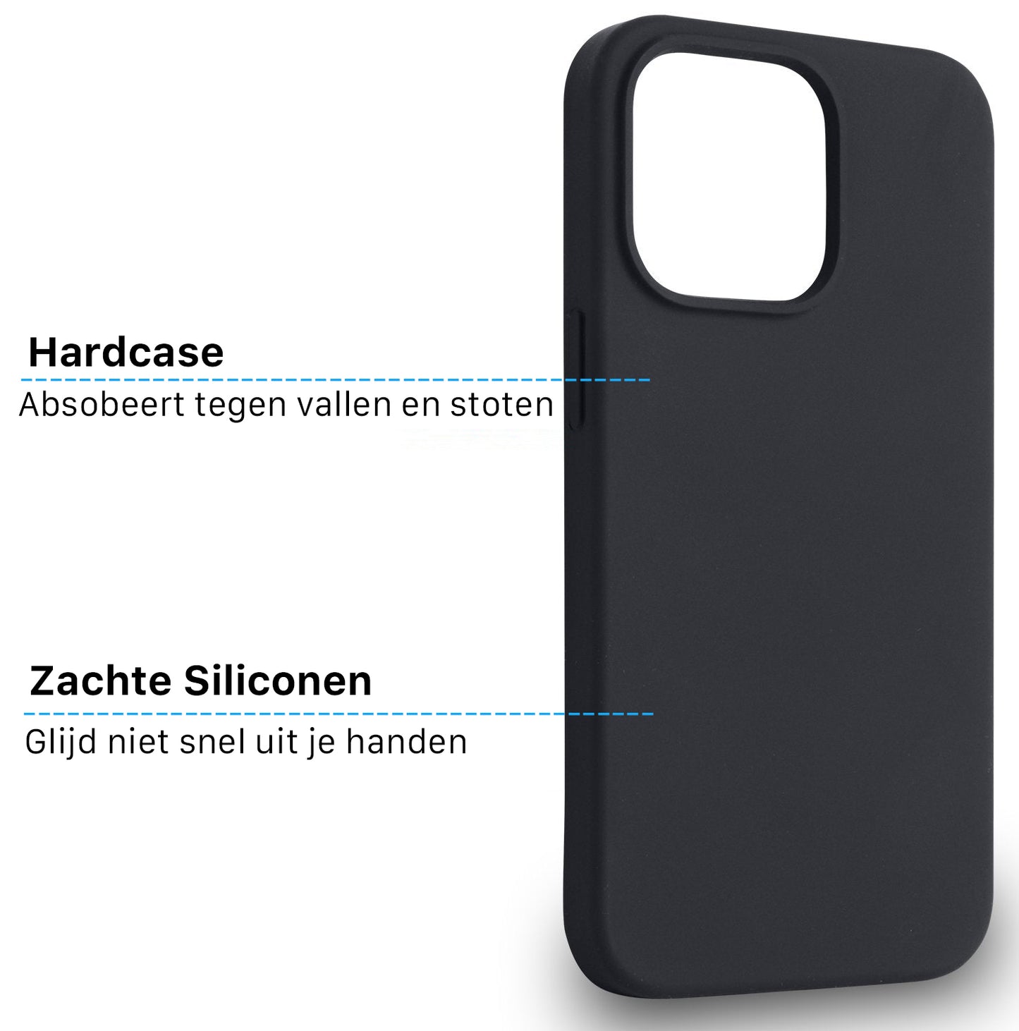 iPhone 14 MagSafe Silicone Zwart