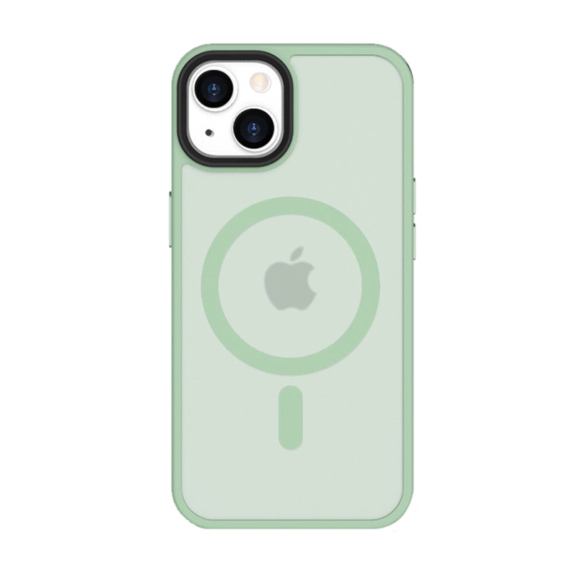 iPhone 14 6,1 inch Transparant Mat Mint Groen MagSafe