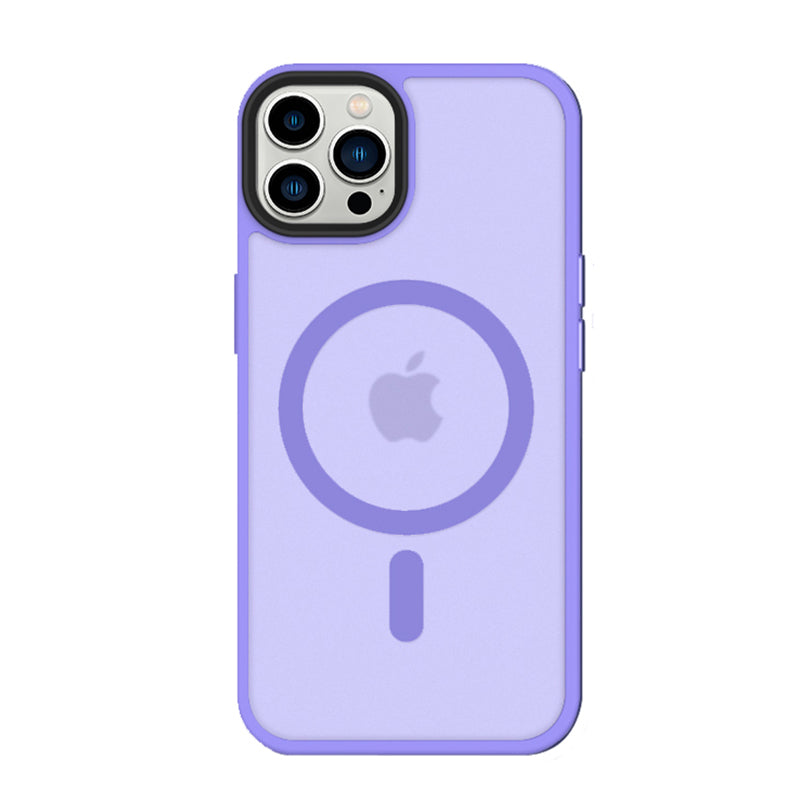iPhone 14 Pro 6,1 inch Transparant Mat Paars MagSafe