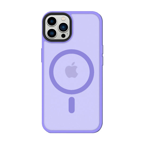 iPhone 14 Pro 6,1 inch Transparant Mat Paars MagSafe