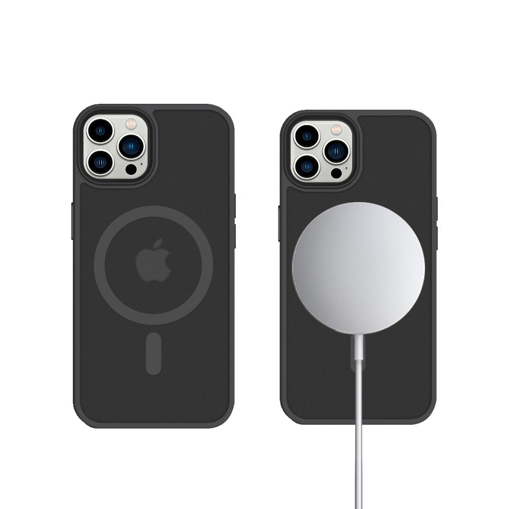 iPhone 14 Pro 6,1 inch Transparant Mat Zwart MagSafe