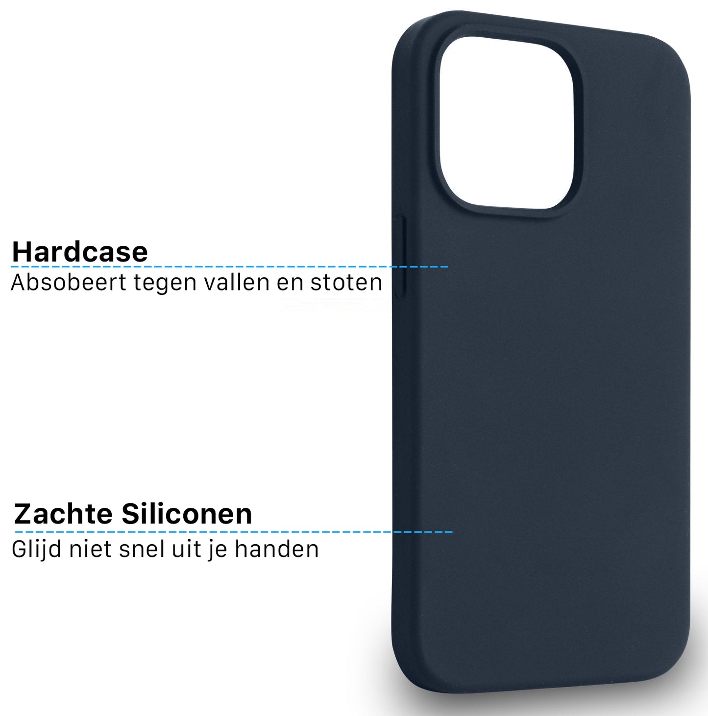 iPhone 14 MagSafe Silicone Donker Blauw